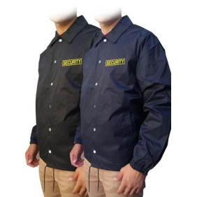 NW Men's Printed SECURITY Snap Front Windbreaker Water Proof Coaches Jacket